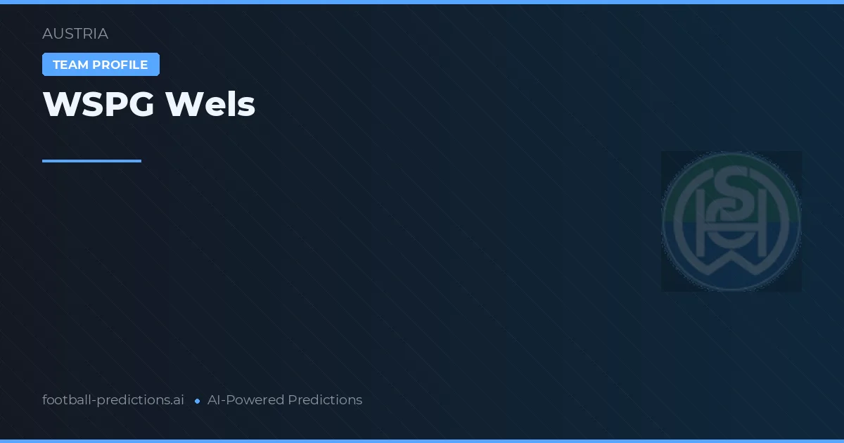 WSPG Wels Prognoser & Statistik