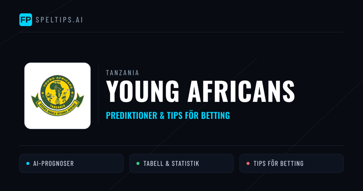 Young Africans Prognoser & Statistik