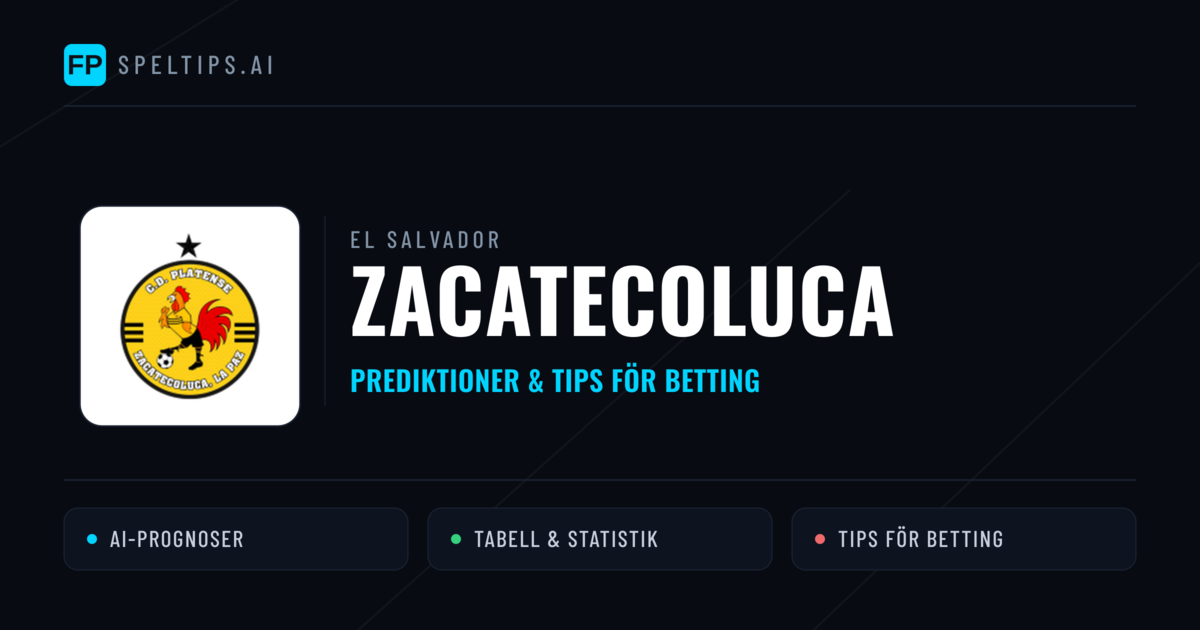 Zacatecoluca Prognoser & Statistik