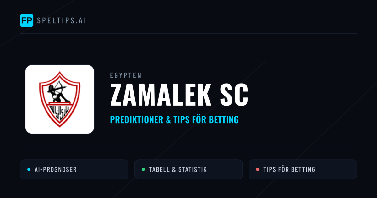 Zamalek SC Prognoser & Statistik