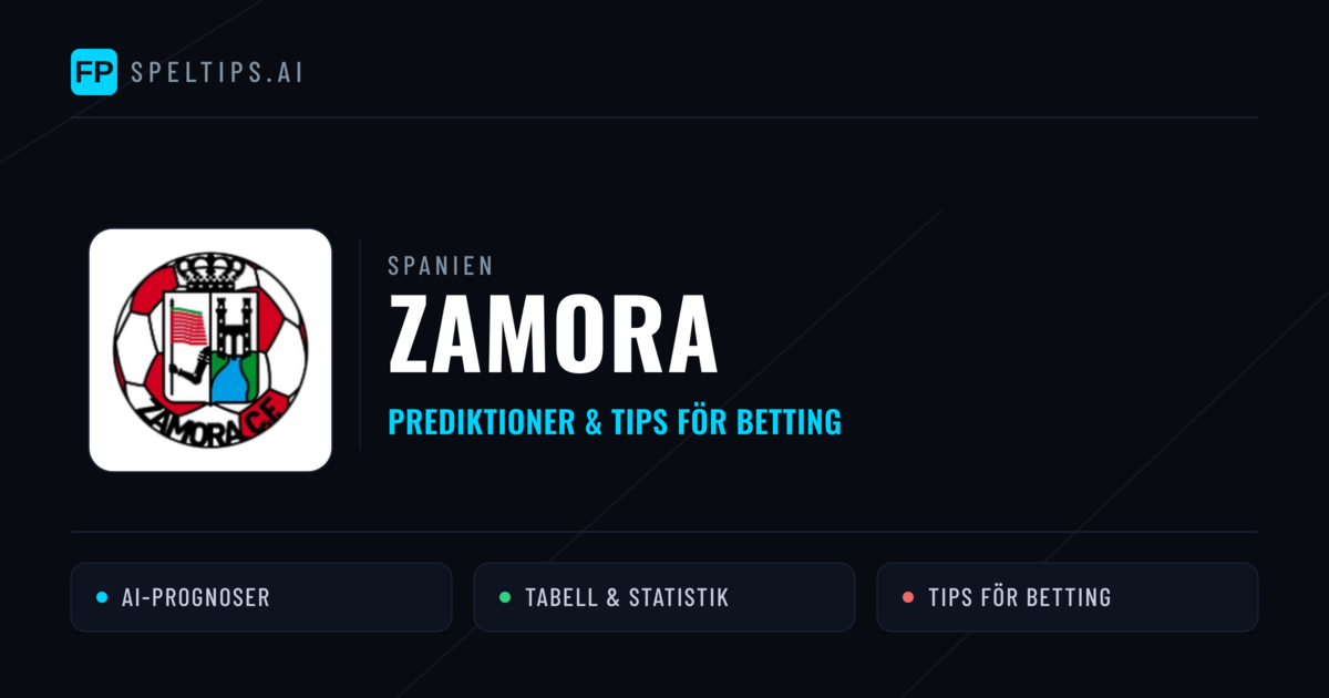 Zamora Prognoser & Statistik
