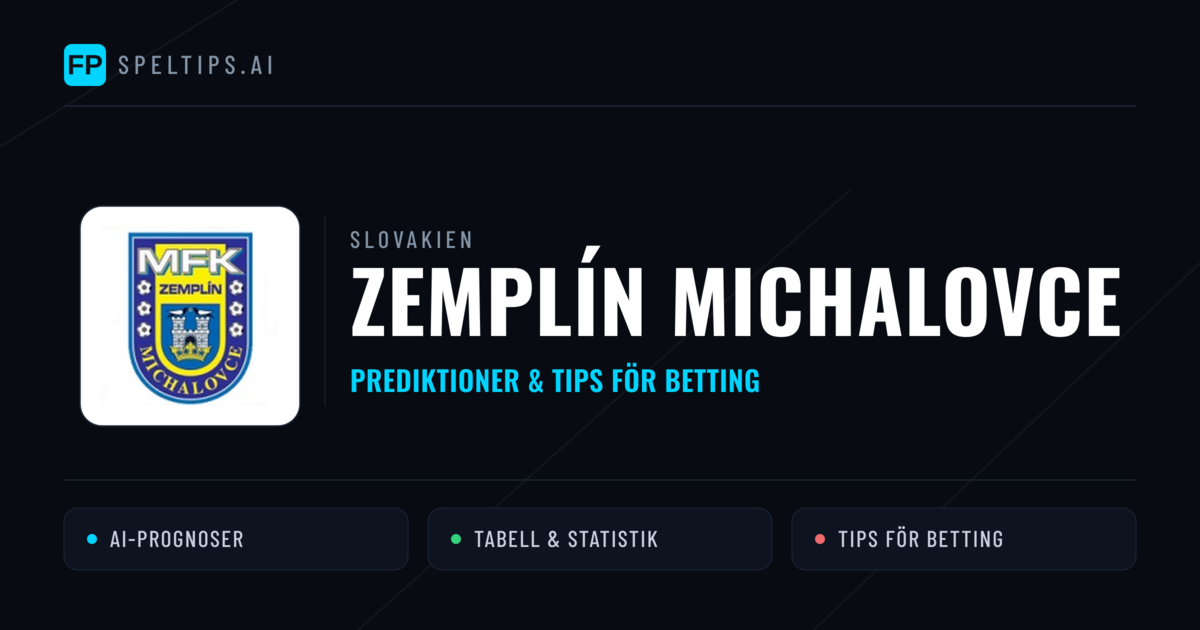 Zemplín Michalovce Prognoser & Statistik