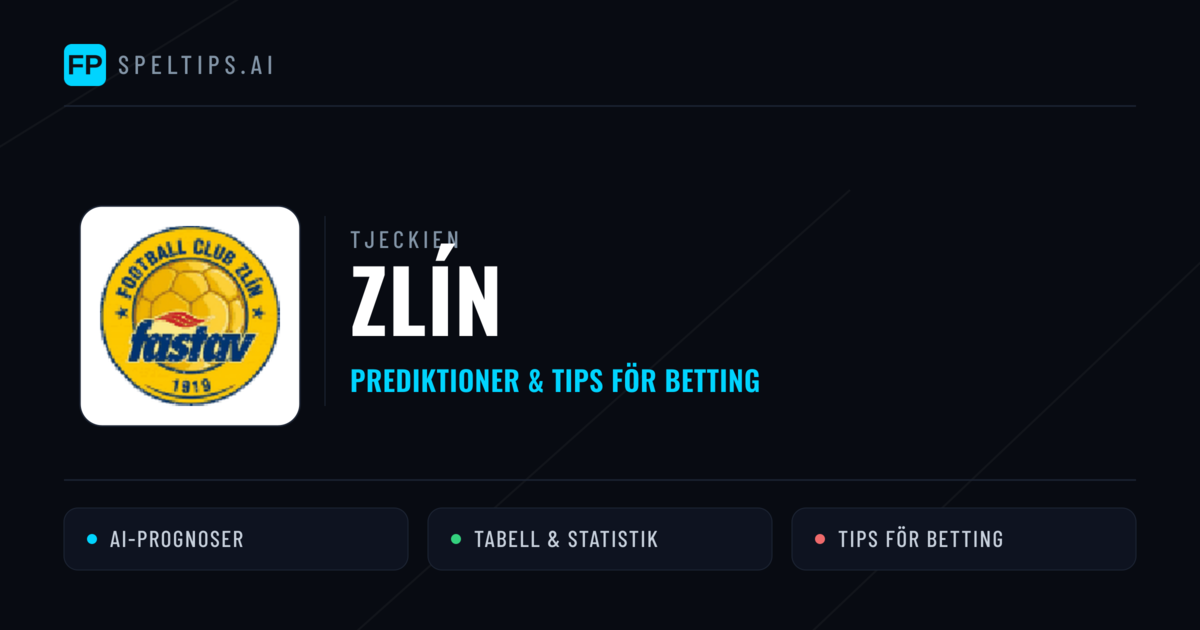Zlín Prognoser & Statistik