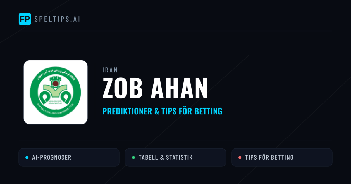 ZOB Ahan Prognoser & Statistik