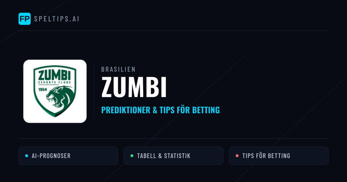 Zumbi Prognoser & Statistik