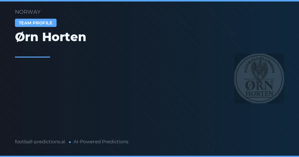 Ørn Horten Prognoser & Statistik